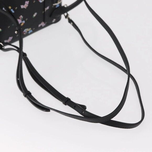 LOUIS VUITTON Floral Print Rock Me Backpack Leather Black M54848 Auth ka827M main image 6